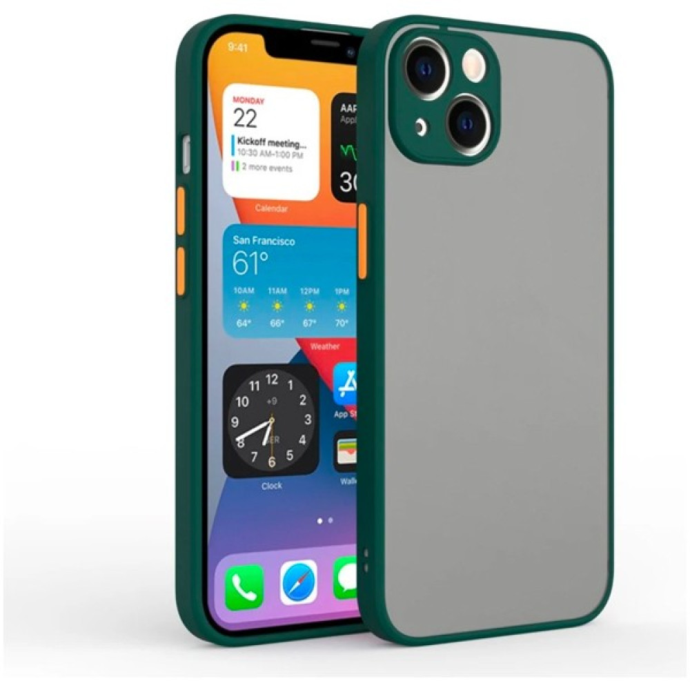 Ason Plus Apple iPhone 13 Mini 5.4inç Kamera Korumalı Premium Silikon Kılıf - Yeşil Cep Telefonu Kılıfı Fiyatı