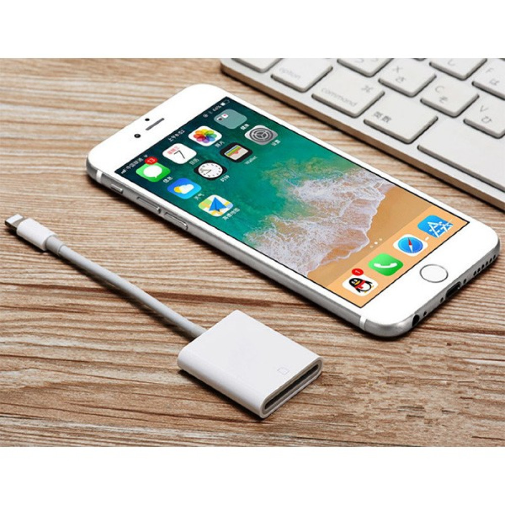 Ason Plus Iphone-Ipad Lightning To Sd Kart Hafıza Kart Adaptörü NK105 - Beyaz Bilgisayar Çevirici ve Adaptörü Fiyatı