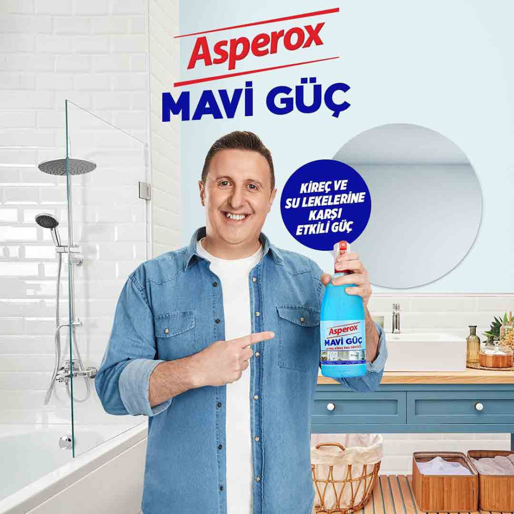 Asperox Mavi Güç Sprey 1000 ml Ultra Kireç Pas Sökücü