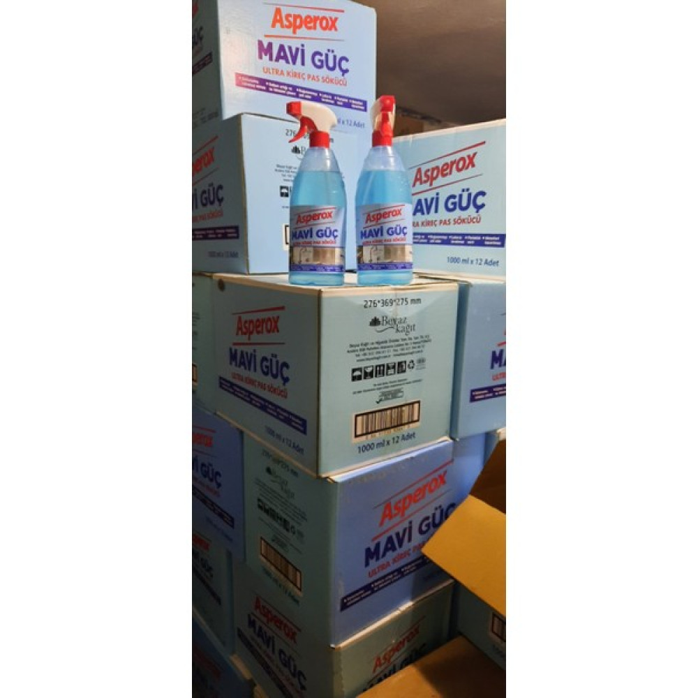 Asperox Mavi Güç Kireç ve Pas Sökücü 1000 ml x 12 Adet Parlatıcı ve Temizleyiciler Fiyatı