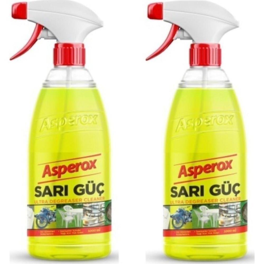 Asperox Sarı Güç Sprey 1000 ml x 2 - Beyaz Parlatıcı ve Temizleyiciler Fiyatı