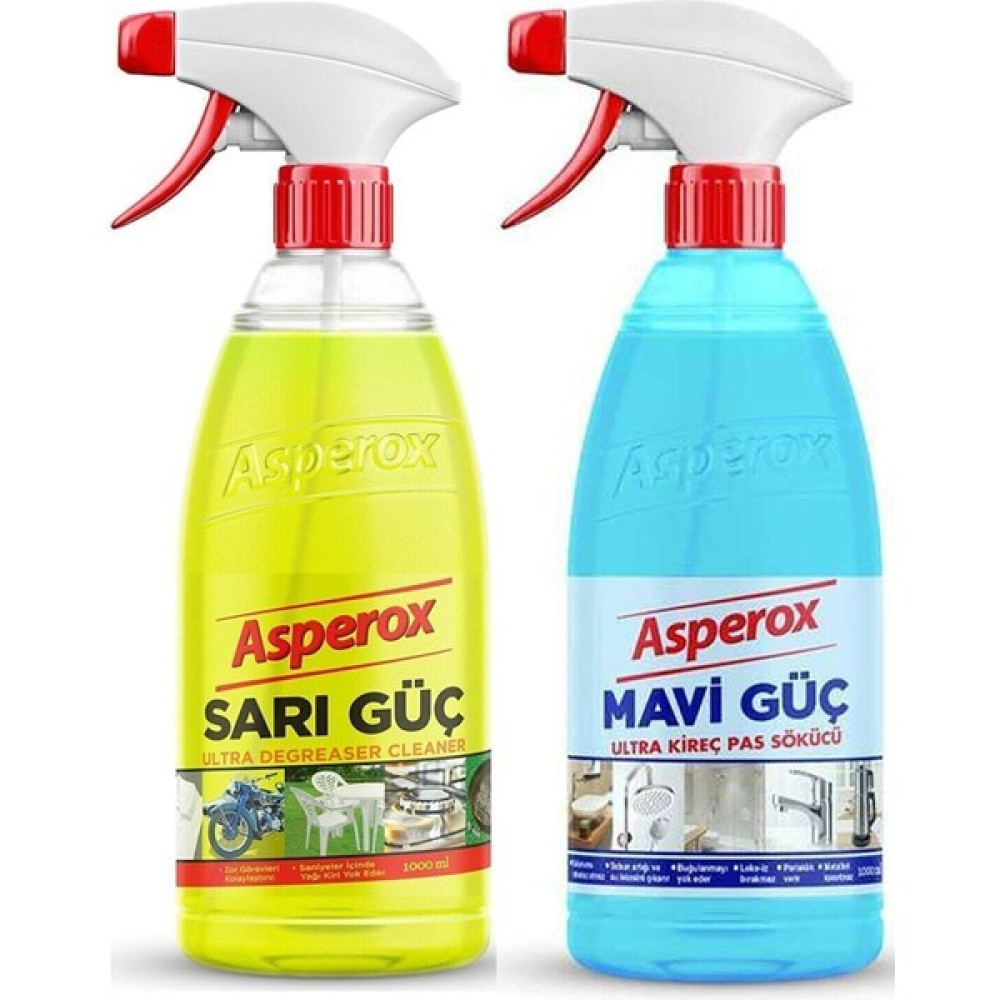 Asperox Sarı Güç ve Mavi Güç Sprey 2 x 1 kg Parlatıcı ve Temizleyiciler Fiyatı