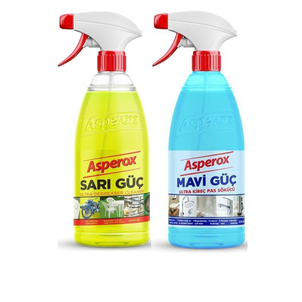 ASPEROX Sarı Güç Ve Mavi Güç Sprey 2x1000 ml Parlatıcı ve Temizleyiciler Fiyatı