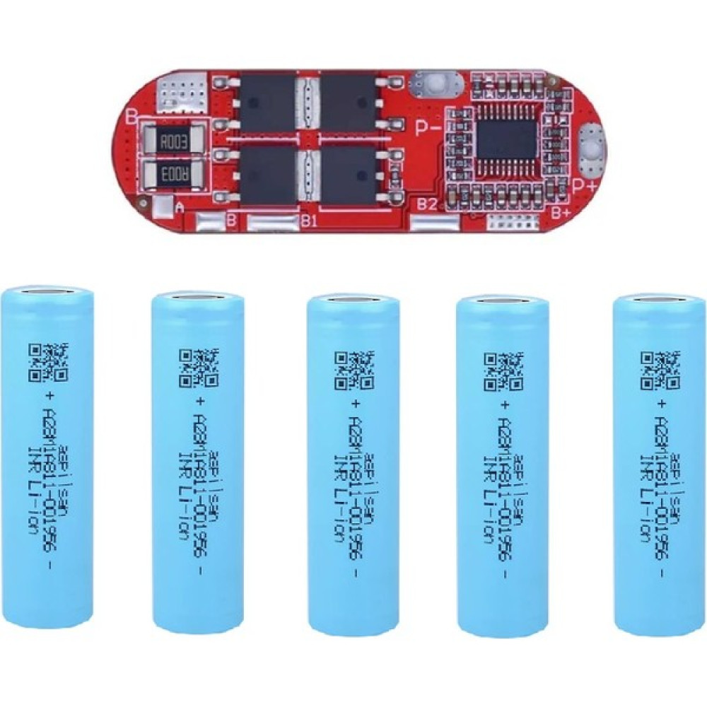 Aspilsan 5 Adet Li-ion Pil ve 25A BMS. Diğer Fiyatı