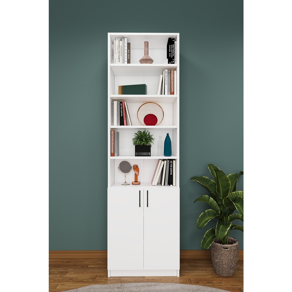 Asra Trend Modern Kapaklı Ayarlanabilir Ev Ofis Kitaplık %100 MDF Dekoratif Kitaplık K31 Kitaplık Fiyatı