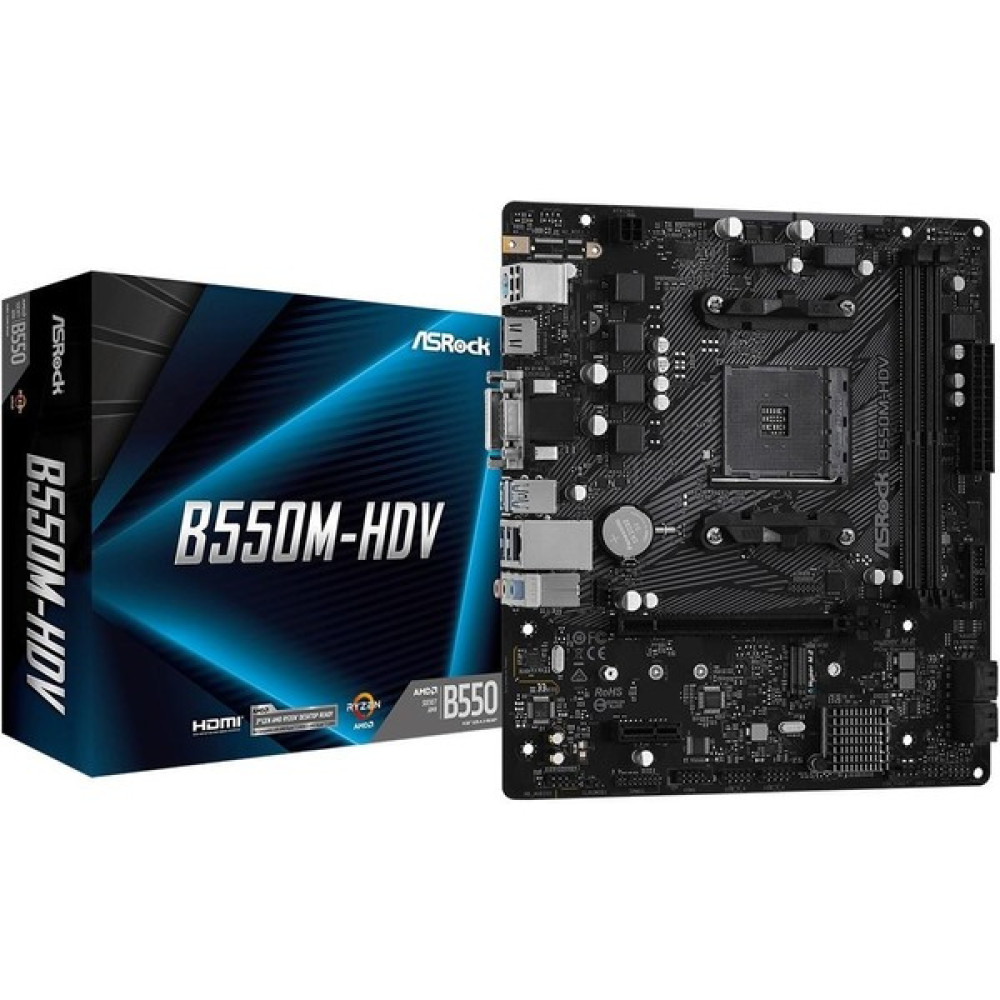 Asrock B550M-HDV Ddr4 Anakart + Amd Ryzen 5 5600 Tray Işlemci + Amd Fan ( Mpk Bundle) Anakart Fiyatı