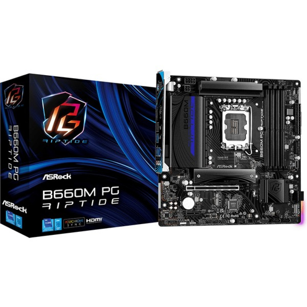 Asrock Phantom Gaming B660M PG Riptide DDR4 5333+ MHz (OC) LGA1700 mATX Anakart Anakart Fiyatı