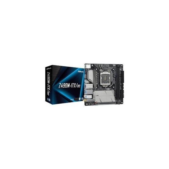 AsRock Z490M-ITX ac LGA1200 DDR4 4400MHz+ m.2 SSD Armor Wi-Fi+Bluetooth HDMI DP USB 3.2 Type-C RGB ARGB mini-ITX Anakart