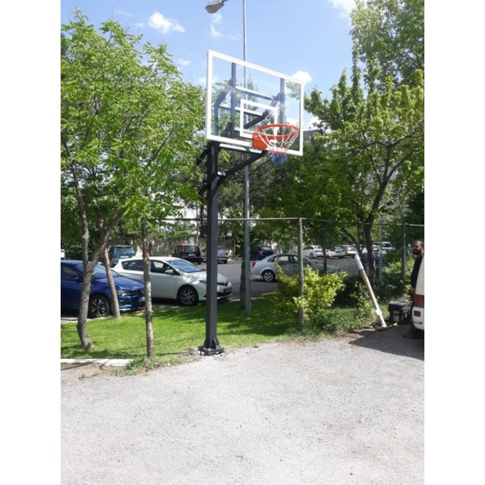 Assa Spor BASTEK-111 Black Silver Tek Direkli Basketbol Potası Basketbol Ürünleri Fiyatı