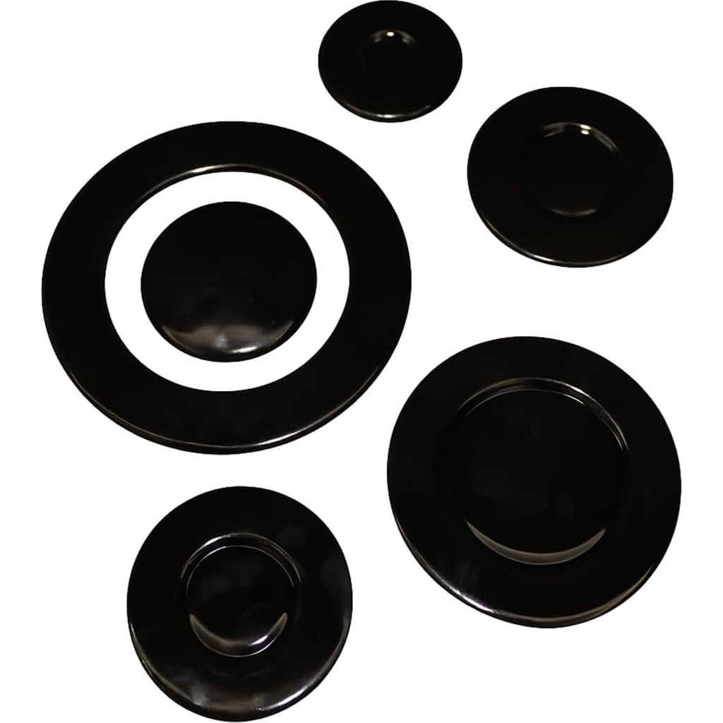 Asseds Store -Lab 6 Parça Fırın Ocak Bek Kapak Takımı ve Wok Kapak Siyah Diğer Fiyatı