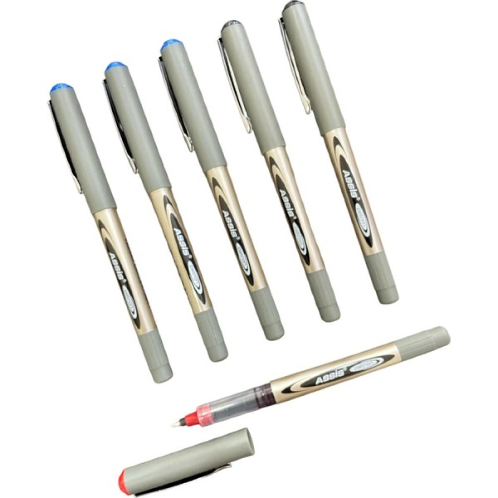 Assis 626 Patron Roller Kalem 0,5 mm 3 Mavi & 2 Siyah & 1 Kırmızı 6'lı Set Oto Boyaları Fiyatı