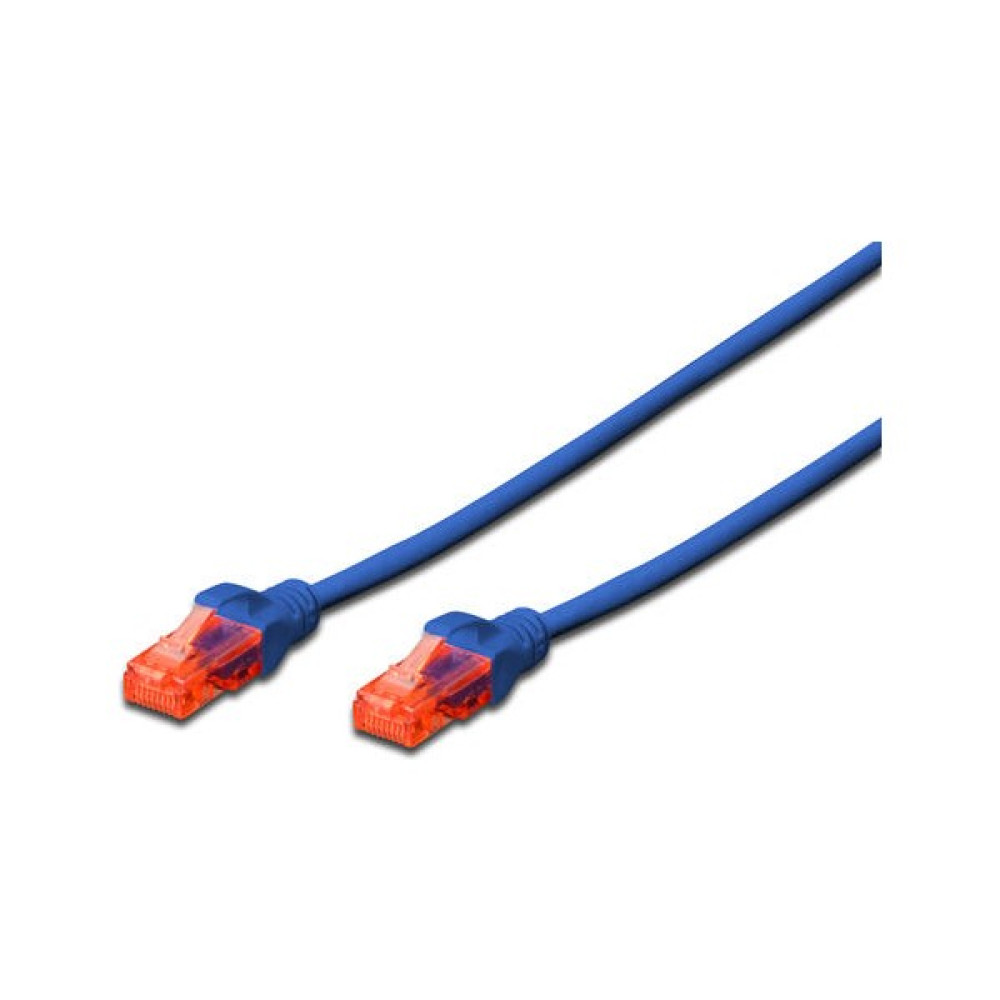 Assmann Digitus DK-1617-050/B 5 mt Cat6 AWG26/7 U/utp Lszh Mavi Patch Cord Kablo Ağ / Network Kablosu Fiyatı