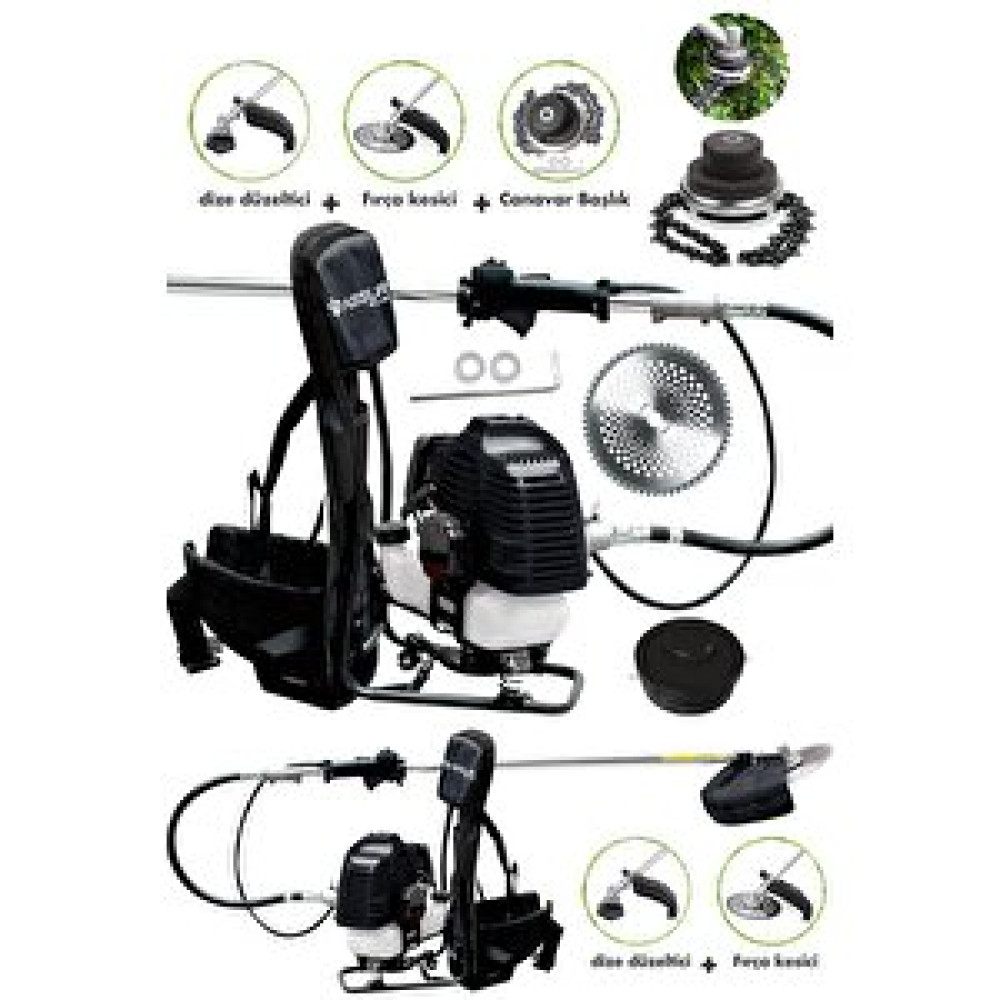 Assur Plus 11000rpm 5.9 Hp Sırt Tipi Benzinli Motorlu Ot Çalı Çim Biçme Tırpanı-si̇yah 0-25 Bahçıvanlık Aletleri Fiyatı