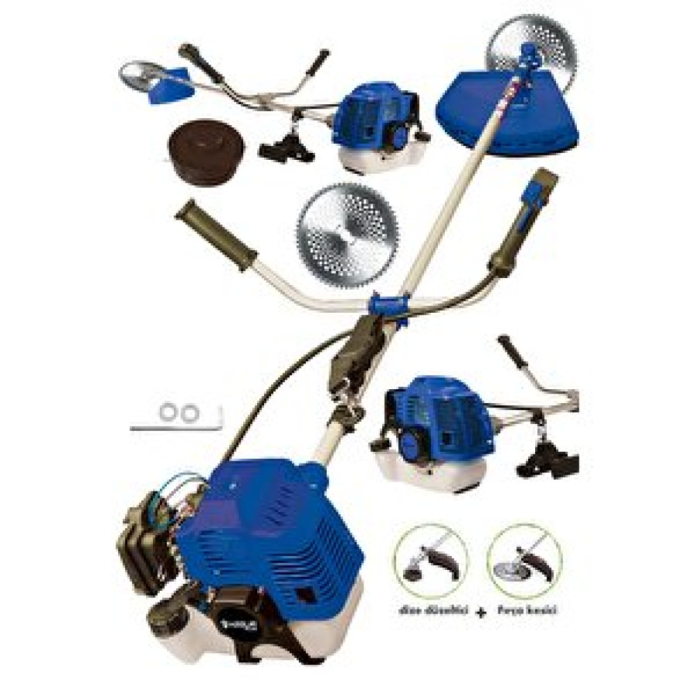 Assur Plus  11000rpm 5.9 Hp Yan Tipi Benzinli Motorlu Ot Çalı Çim Biçme Tırpan Bahçıvanlık Aletleri Fiyatı