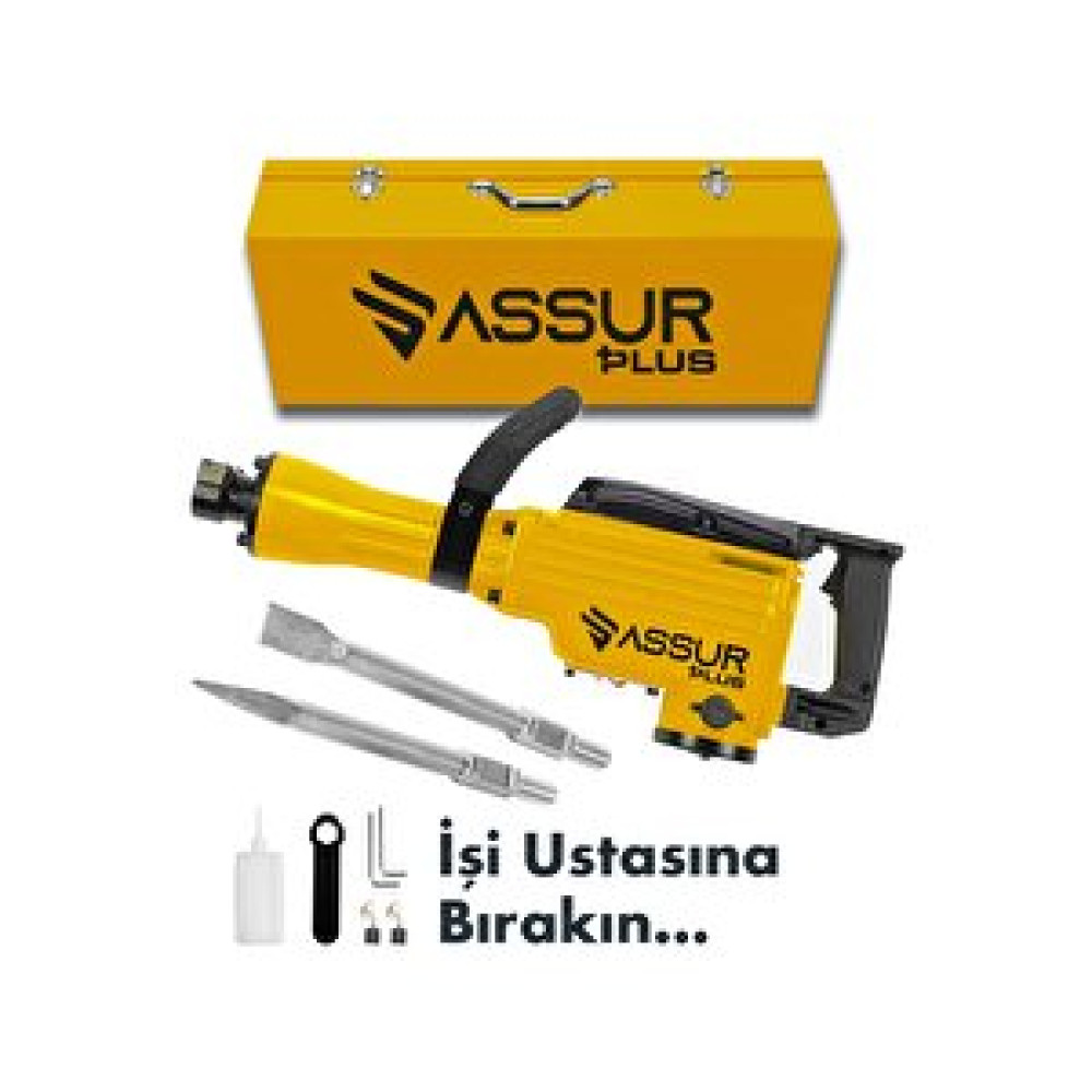 Assur Plus Büyük Tip Kırıcı Hilti Kavrama Kollu 16 Kg 3 Metre Kablolu Sari 65mm Matkaplar Fiyatı