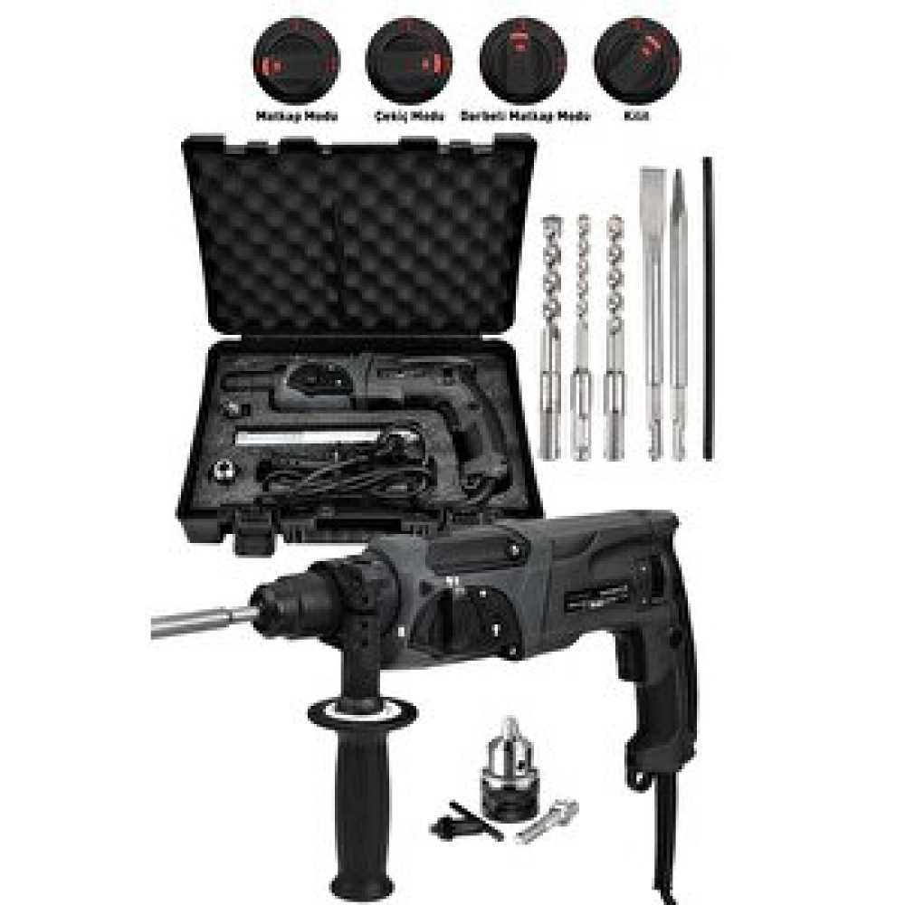 Assur Plus Extra Güçlü Metal Şanzıman Profesyonel Kırıcı Delici Hilti Matkap 850 W Siyah Matkaplar Fiyatı