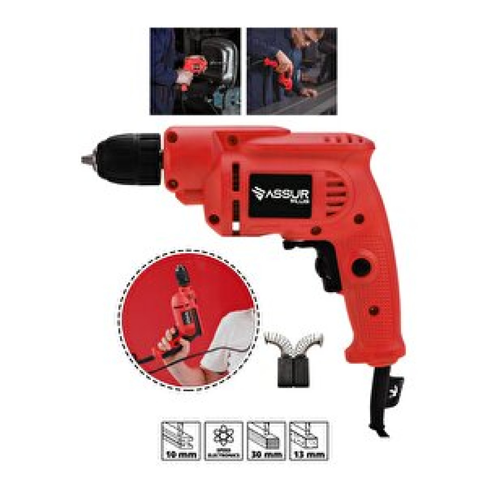 Assur Plus Profesional Elektrikli Matkap 10 Mm 780 W Kırmızı Matkaplar Fiyatı