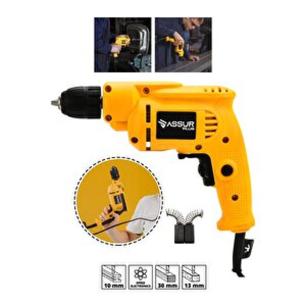 Assur Plus Profesional Elektrikli Matkap 10 Mm 780 W Sari Matkaplar Fiyatı