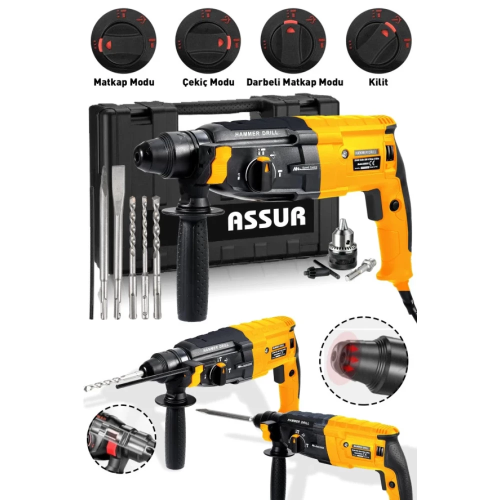 Assur Pro Hilti Matkap Kirici Delici Darbeli 2-28Mm Sari Kırıcı Deliciler & Kırıcılar Fiyatı