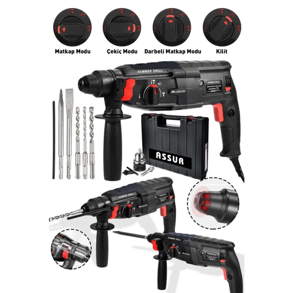 Assur Pro Metal Sanzıman Kirici Delici Darbeli Matkap 2-28Mm Hıltı Matkaplar Fiyatı