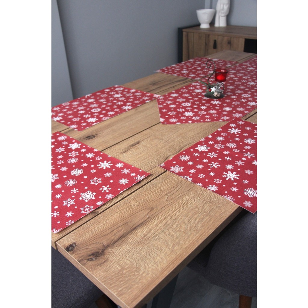 Astarli Supla & Pvc Runner 7 Parça Set Kırmızı Kar Desen - 40 x 140 cm SSD / Solid State Drive Fiyatı