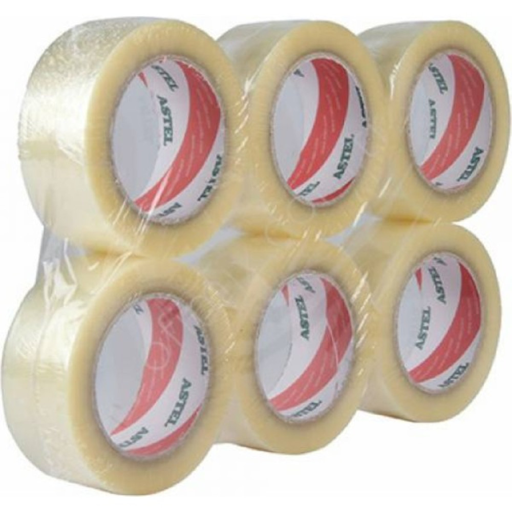 Astel Şeffaf Koli Bant 45 mm x 100 mt 6'lı Bant Fiyatı