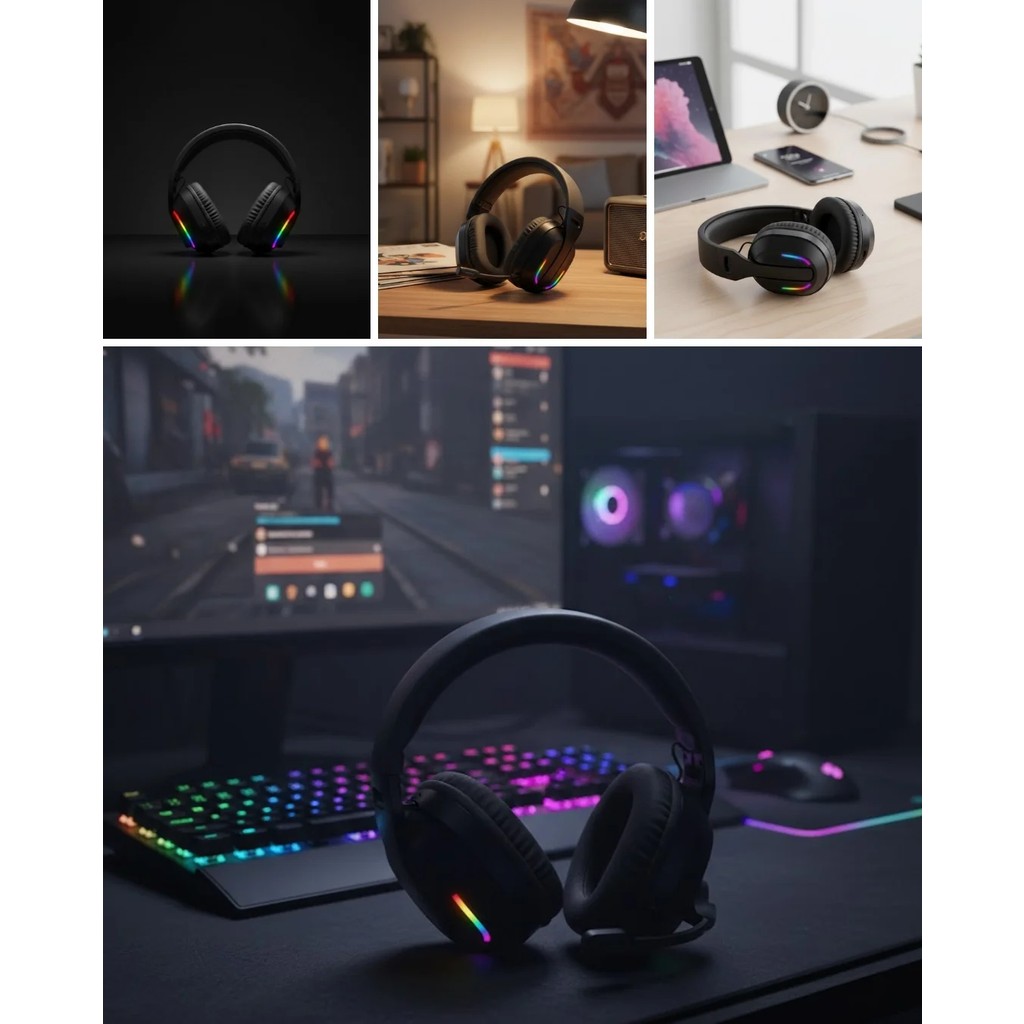 Astraltech Gaming Headset Kablosuz Bluetooth 40MM Sürücülü Mikrofonlu Oyuncu Kulaklığı Kulak Üstü Kulaklık Fiyatı