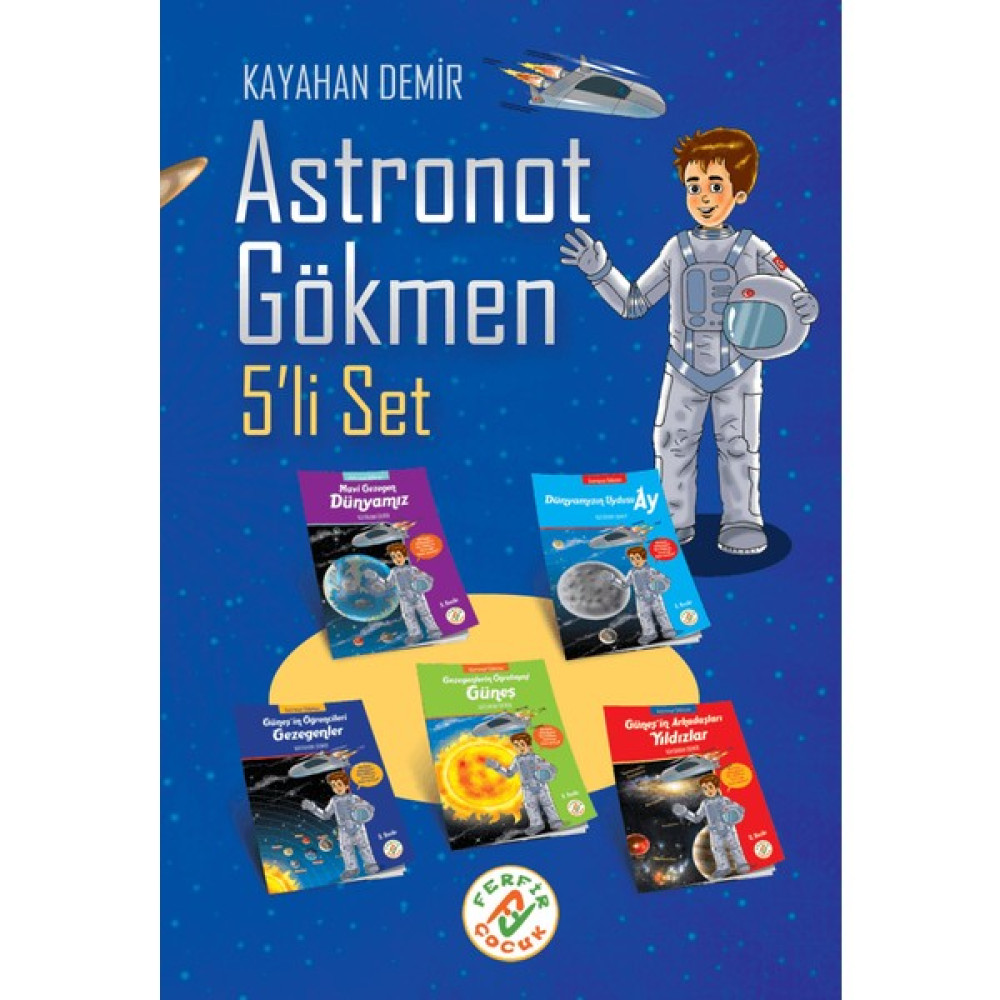 Astronot Gökmen Seti (5 Kitap) - Kayahan Demir Diğer Fiyatı