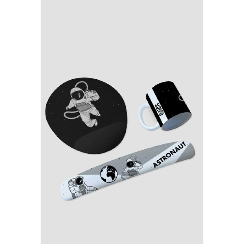 Astronot Mousepad, Kupa ve Klavye Pedi Seti Mouse Pad Fiyatı