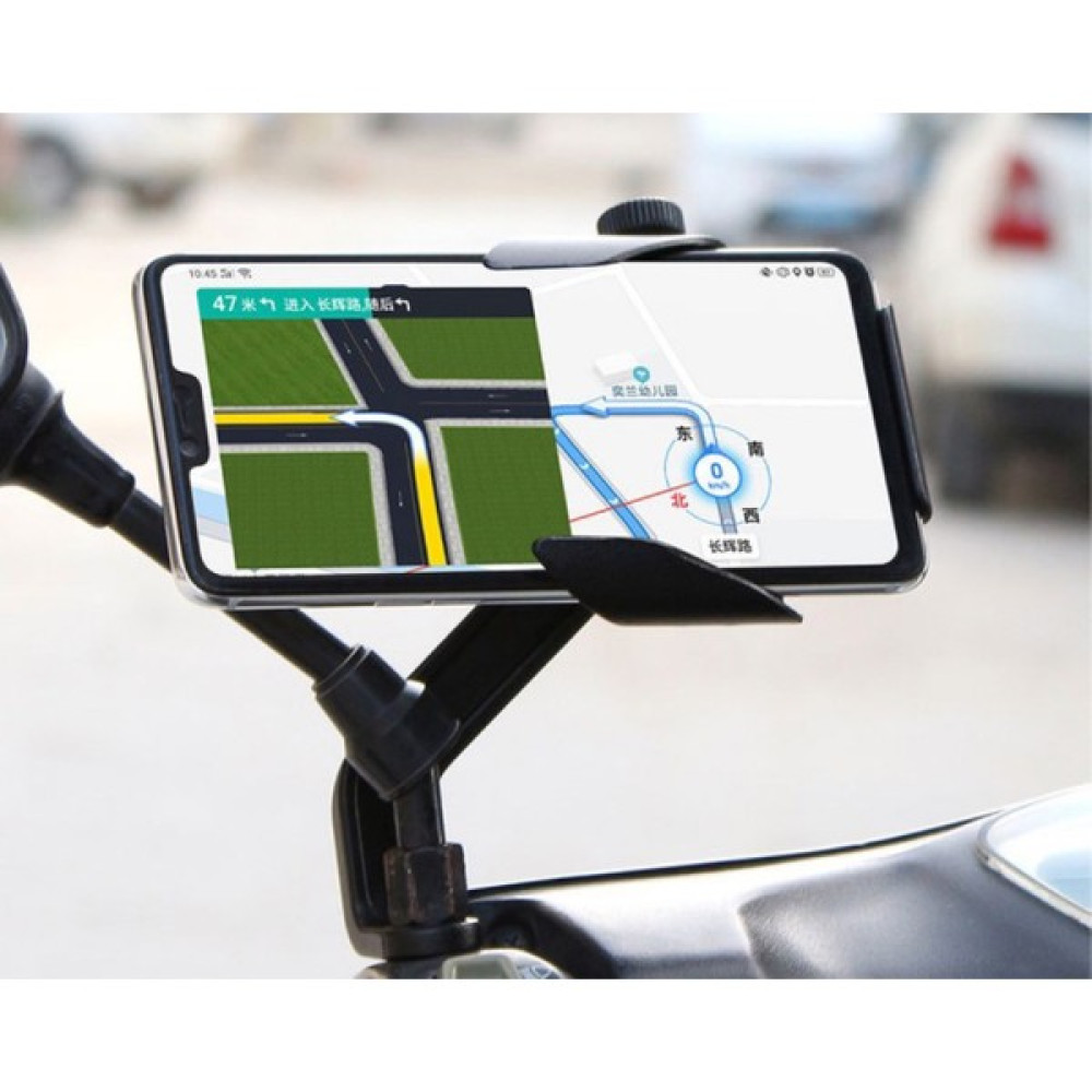 Asua Metal Ayna Bağlantılı Motorsiklet Bisiklet Scooter Atv Telefon Tutucu Navigasyon Tutacağı Motorsiklet için Diğer Aksesuarlar Fiyatı