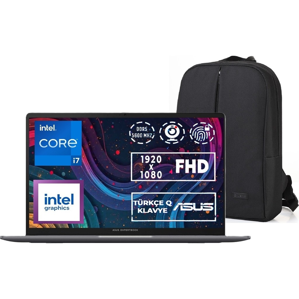 Asus Expertbook P1403CVA Intel I7 13620H 32GB Ddr5 512GB SSD 14" Fhd Windows 11 Pro Taşınabilir Bilgisayar + Snertech Çanta - 512 GB - 32 GB RAM Bellekler Fiyatı
