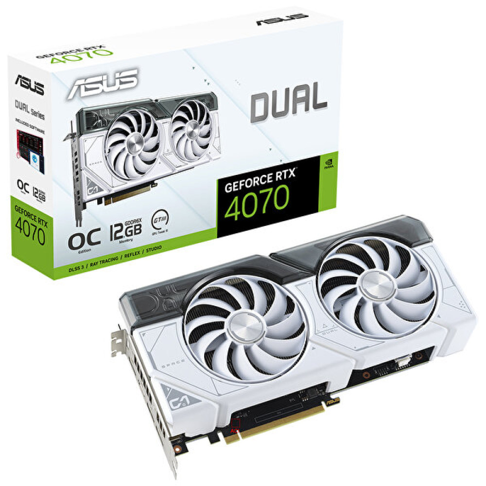 Asus GeForce Dual Rtx4070 O12G White Edition Rtx4070 12 GB Gddr6X 256 Bit Gaming Ekran Kartı Ekran Kartları Fiyatı