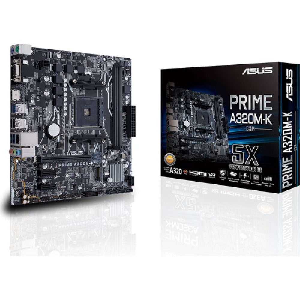 Asus Prime A320M-K/CSM Amd A320 DDR4 3200 MHz Am4 mAtx Anakart Anakart Fiyatı