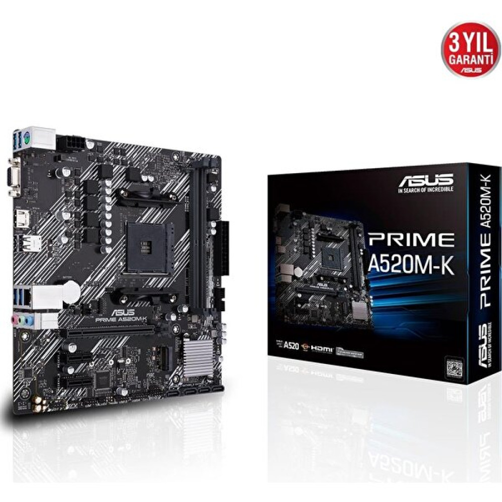 Asus Prıme A520M-K Ddr4 4600MHZ Am4 Anakart Fiyatı