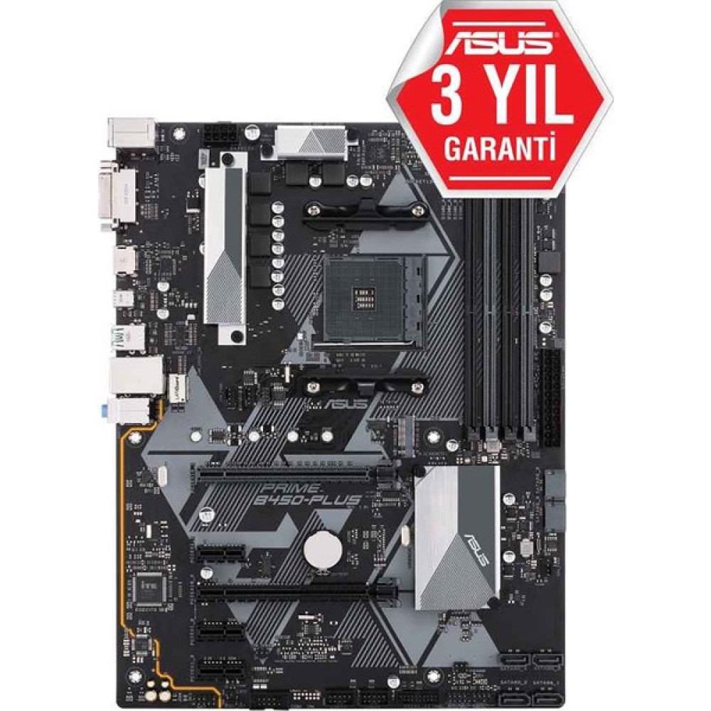 Asus Prime B450-Plus AMD B450 AM4 DDR4 4400 Mhz ATX Anakart Anakart Fiyatı