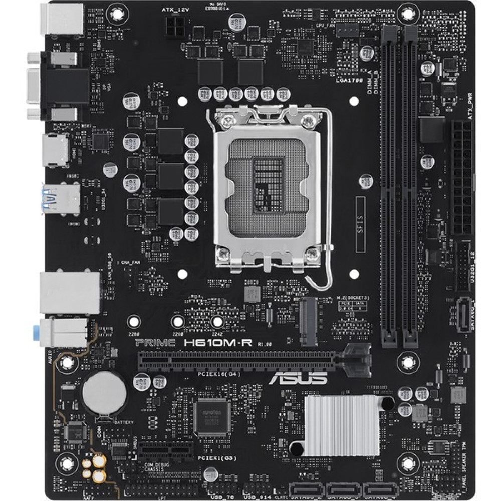 ASUS PRIME H610M-R-SI Intel H610 DDR5 5600 LGA1700 DP HDMI VGA M2 USB3.2 mATX - Beyaz Kutu (PRIME H610M-R-SI) Anakart Anakart Fiyatı