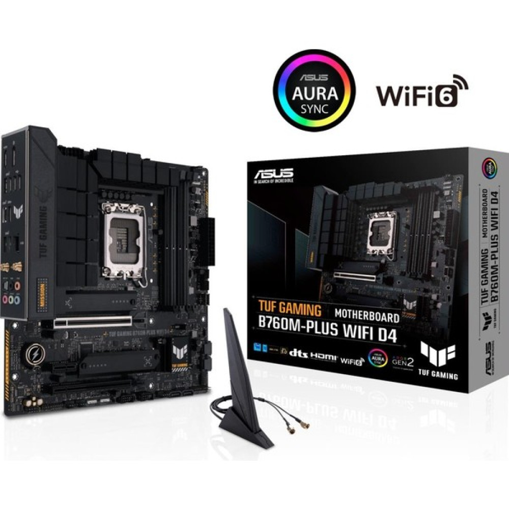 Asus Tuf Gaming B760-PLUS Wıfı D4 Intel B760 Soket 1700 Ddr4 5333(OC)MHZ Atx Gaming (Oyuncu) Anakart Anakart Fiyatı