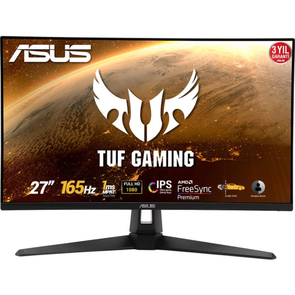 Asus TUF Gaming VG279Q1A 27" 165Hz 1ms (HDMI+Display) FreeSync Full HD IPS LED Monitör Monitör Fiyatı