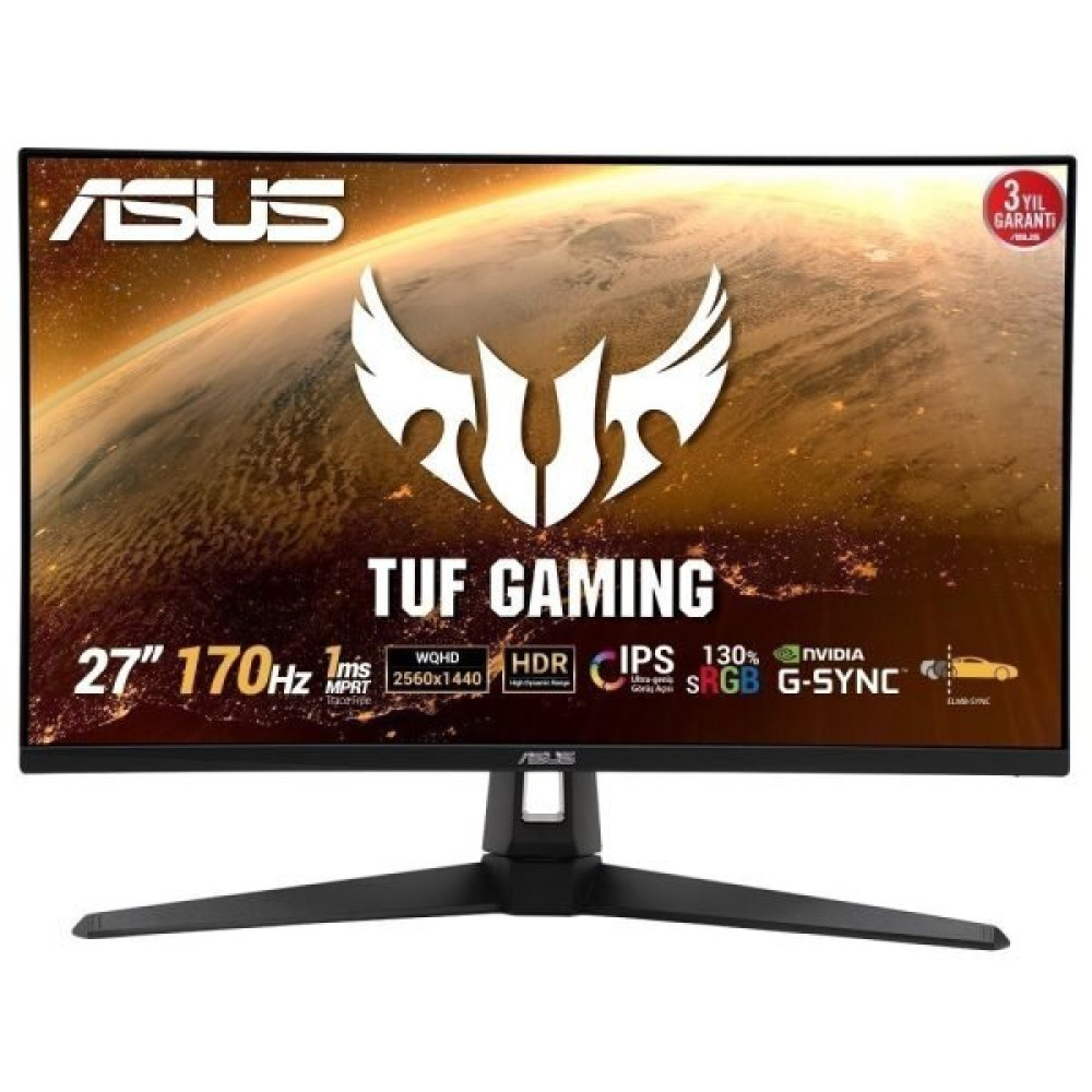 Asus TUF Gaming Vg27Aq1A 27" 1 MS 170 Hz G-Sync IPS QHD Oyuncu Monitörü Monitör Fiyatı