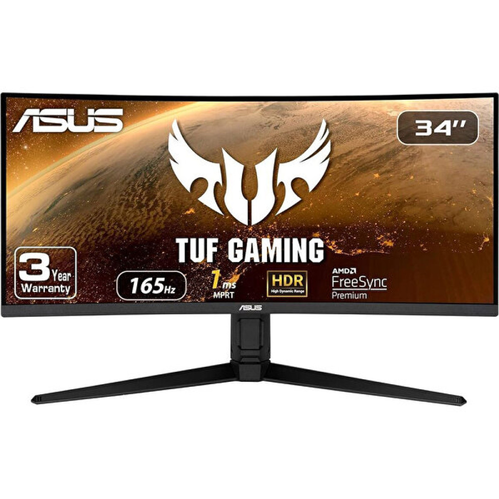 Asus Tuf Gamıng VG34VQL1B 34 Va Freesync 3440X1440 1ms 165HZ Dp HDMI USB Monitör Monitör Fiyatı