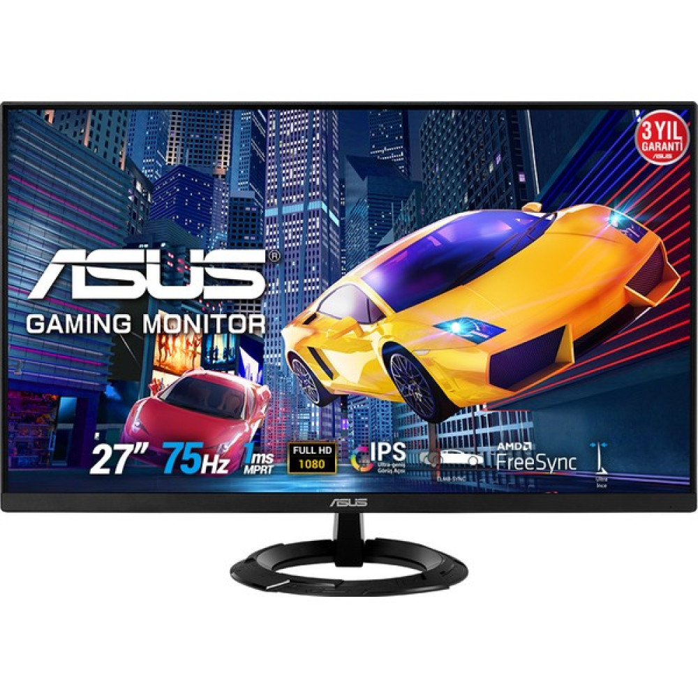 Asus VZ279HEG1R 27" 75Hz 1ms (HDMI+D-Sub) FreeSync Full HD IPS LED Monitör Monitör Fiyatı