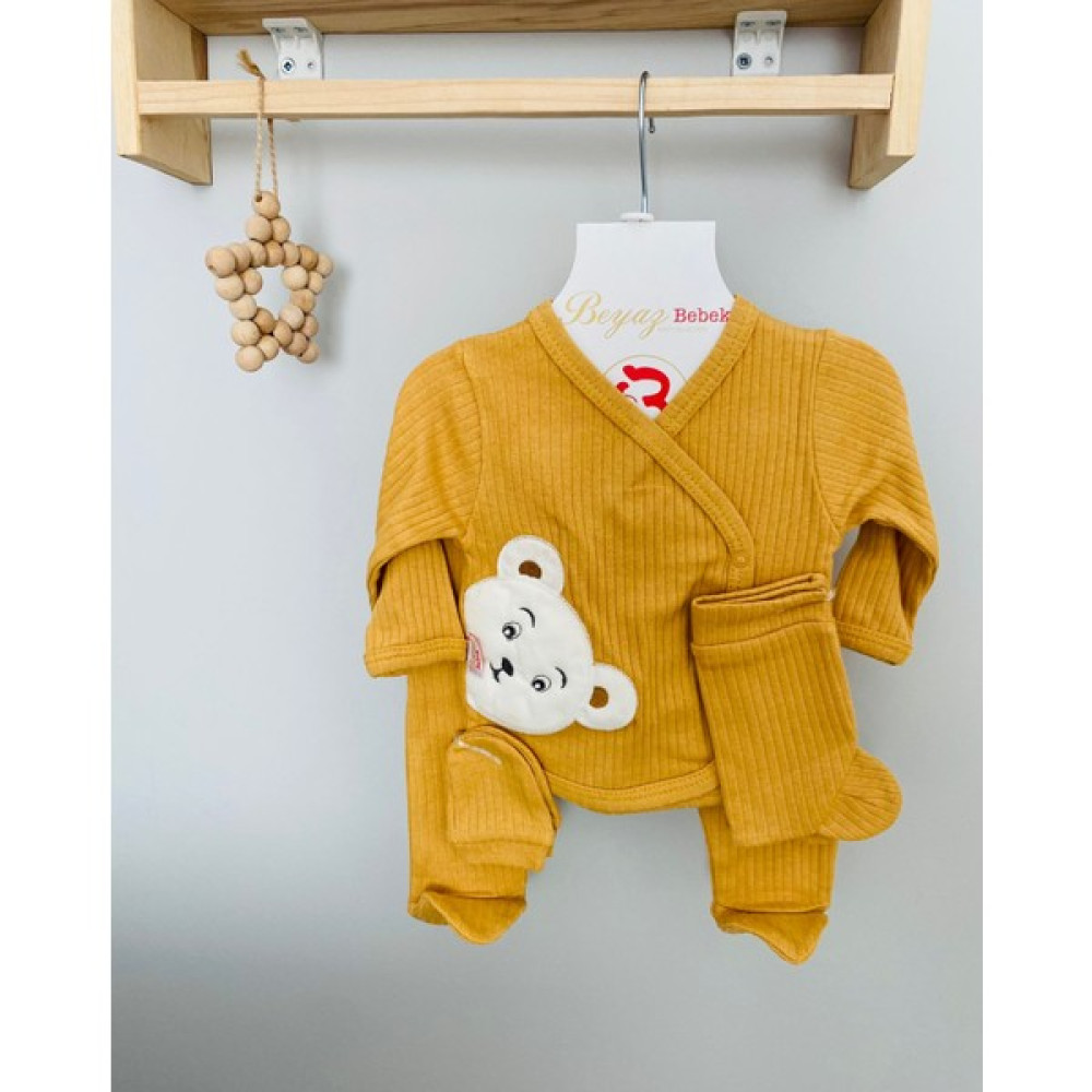 Asya Anne Bebek Asya Anne&bebek Yeni Doğan Bebek Hastane Çıkışı Set 5'li Ayıcık Figürlü Bebek Hastane Çıkışı Fiyatı