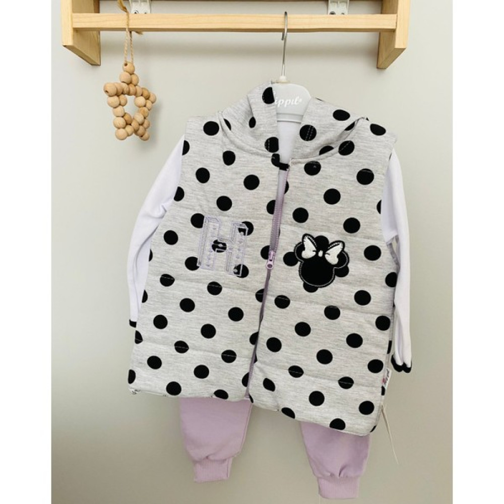 Asya Anne Bebek Hippıl Baby Yeni Sezon Kız Poantiyeli Bebek Şişme Yelekli Takım 3'lü -Organik %100 Pamuk Bebek Giysi Takım Fiyatı
