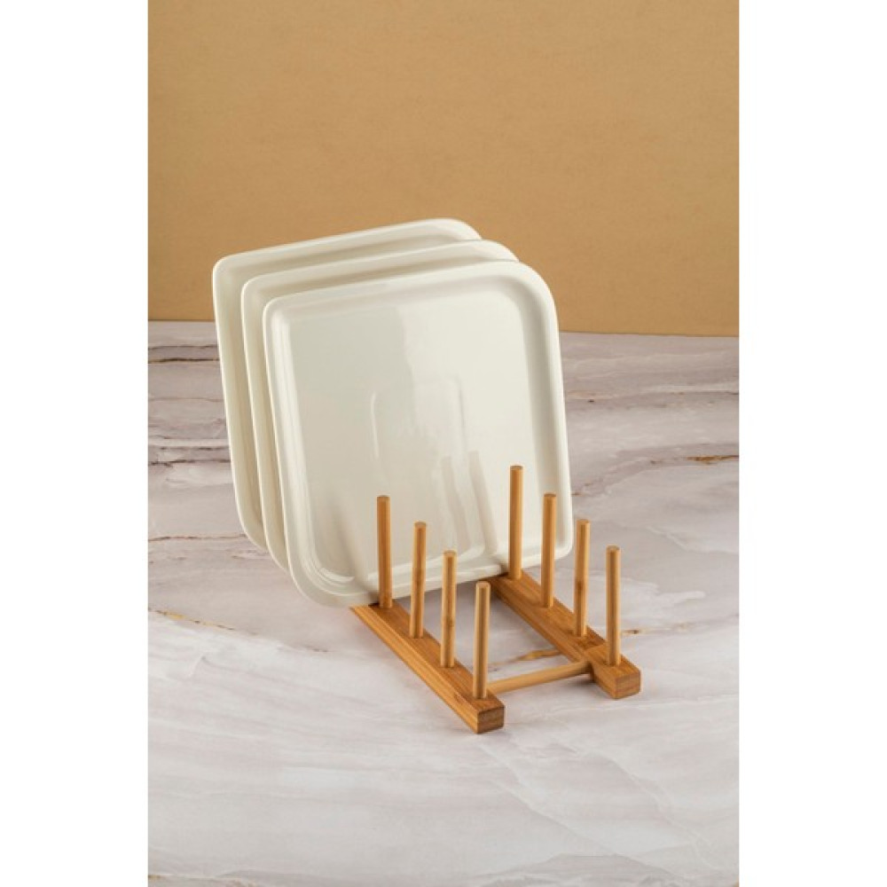 Asya Bazaar Bambu Bambu Ahşap Tabaklık Tabak Standı 27,5cm x 12 cm - 0 - Ahşap Rengi Nalburiye & Hırdavat Fiyatı