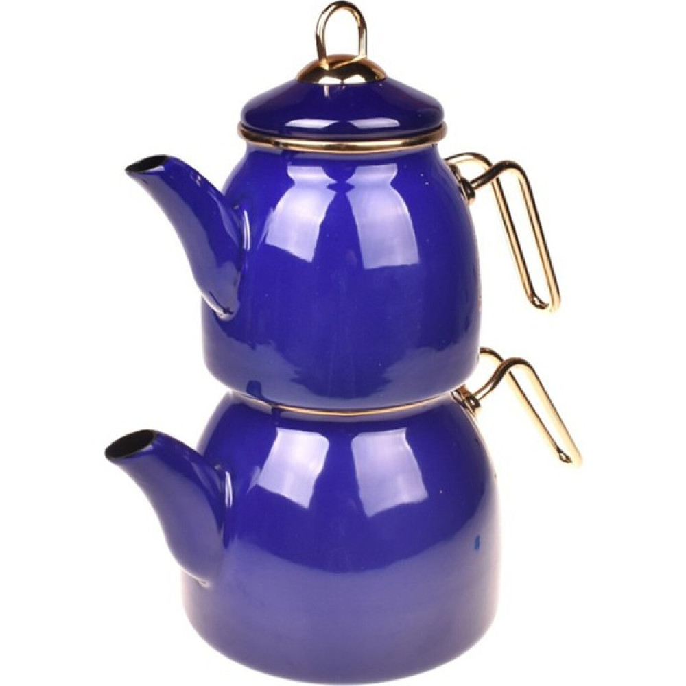 Asya Bazaar Sultan Emaye Demlik Lacivert T3179 Çay / Çaydanlık Setleri Fiyatı