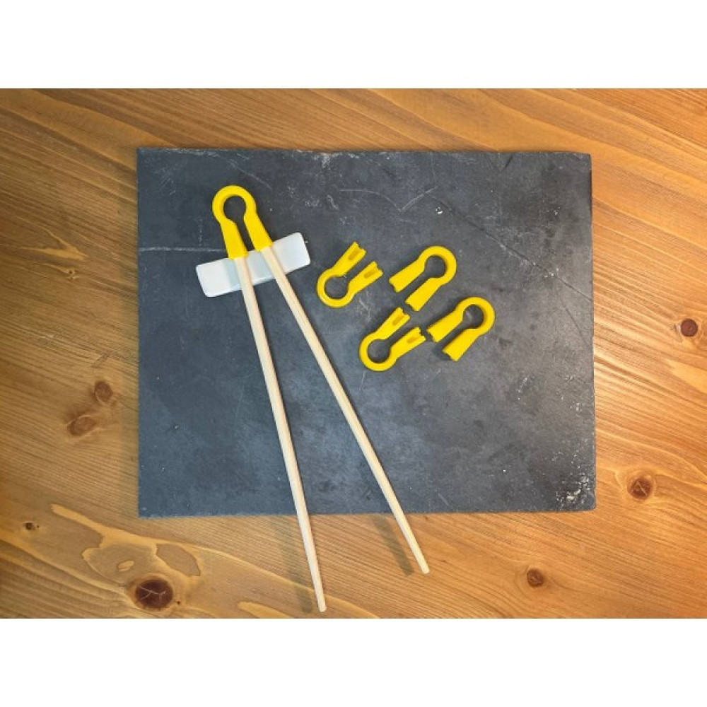 Asya Design 5 Adet Sushi Chopstick Tutma Aparatı (Chopstick Öğrenme Aparatı) - Sarı Maket Fiyatı