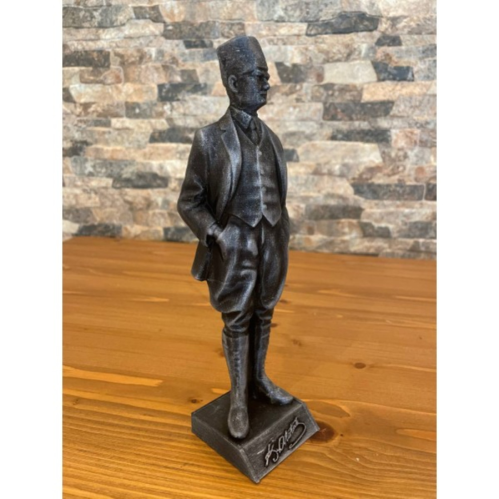 Asya Design Atatürk Büstü 25 cm - Gümüş Biblo Fiyatı