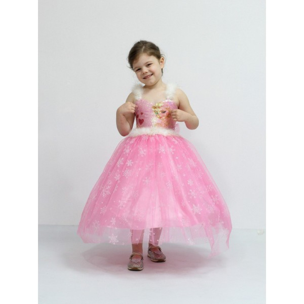Asya Kids Elsa Pullu Pembe Kız Çocuk Gelinlik Elbise Fiyatı