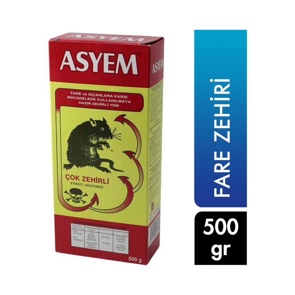 Asyem Fare Zehiri 500 g Diğer Fiyatı