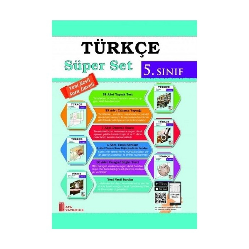 Ata 5. Sınıf Türkçe Süper Set-Yeni Nesil Soru Ilaveli Türkçe Fiyatı